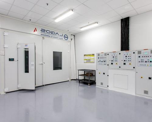 Interior room of Lufthansa Technik Heavy Maintenance Facility.